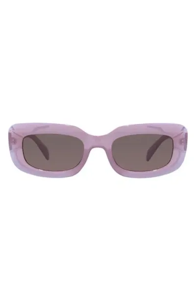 Aire Orbit 54mm Rectangular Sunglasses In Purple