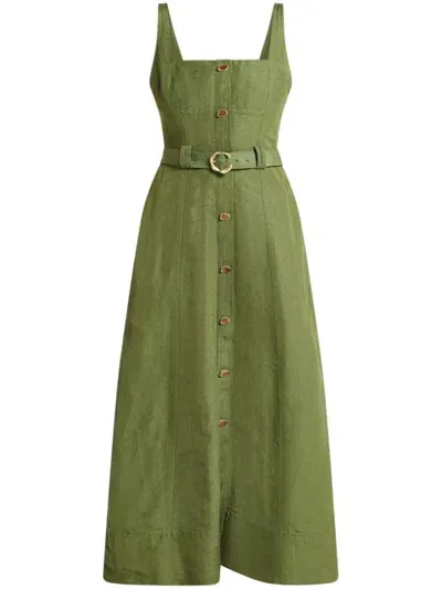 Aje Charmer Dress In Green