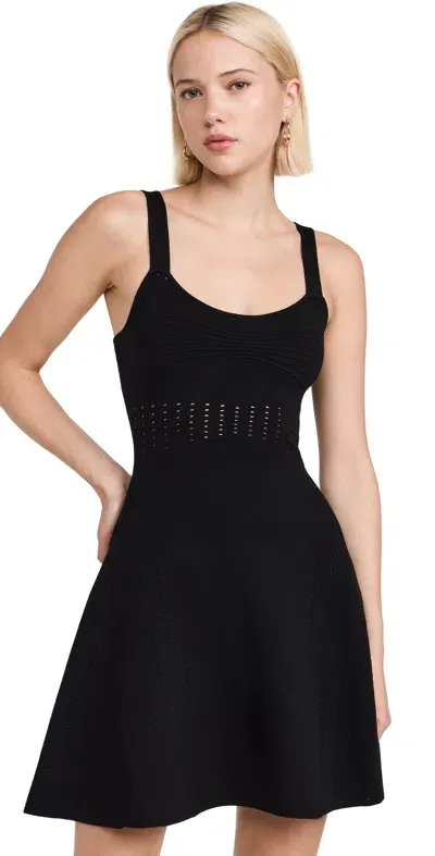 Aje Reine Knit Mini Dress Black