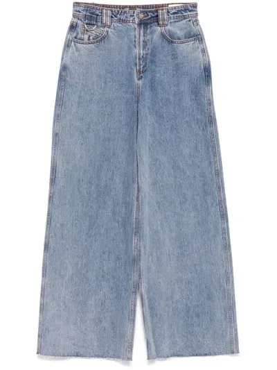 Aje Zariah Wide-leg Jeans In Blue