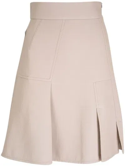 Akris Cotton Skirt In Neutrals