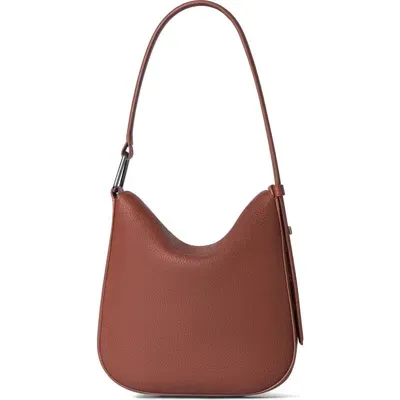 Akris Little Anna Leather Hobo Bag In 044 Caramel