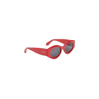 Alaïa Alaia Alaia Acetate Sunglasses In Red