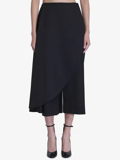 Alaïa Alaia Asymmetric Skirt Pants In Black