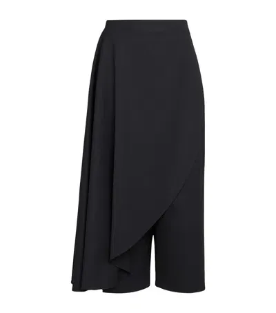 Alaïa Asymmetric Skirt-trousers In Black