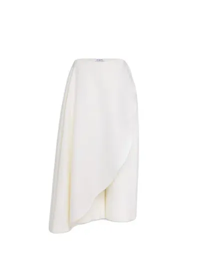 Alaïa Asymmetrical Skirted Trousers In White