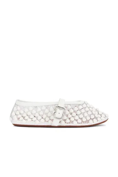 Alaïa Ballet Flat In Blanc Optique