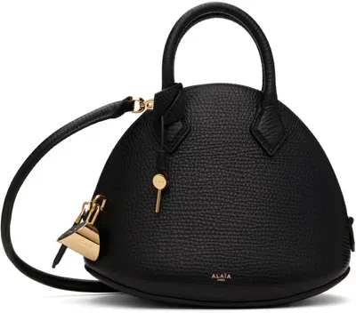 Alaïa Leather Dome 25 Top-handle Bag In 999 - Noir