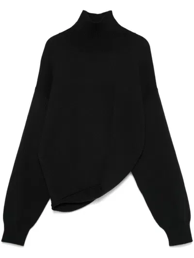 Alaïa Alaia Black Wool Ribbed Knit