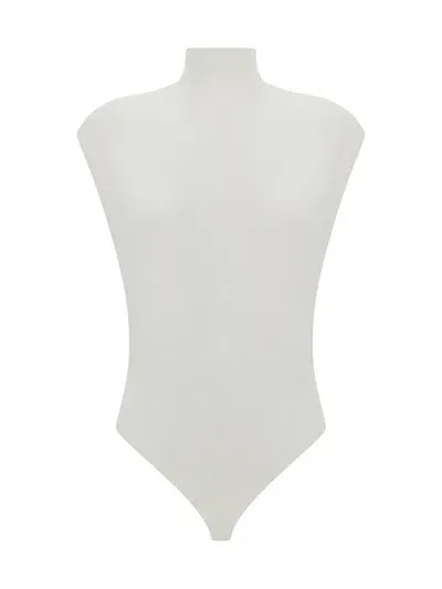 Alaïa Bodysuit In Blanc Naturel