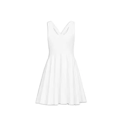 Alaïa Alaia Cotton Mini Dress In White