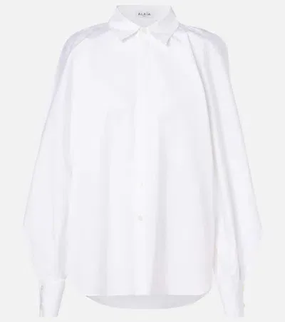 Alaïa Cotton Shirt In White