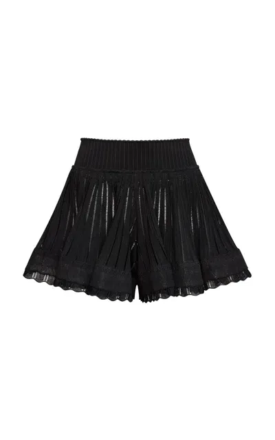 Alaïa Crinoline Shorts In Black