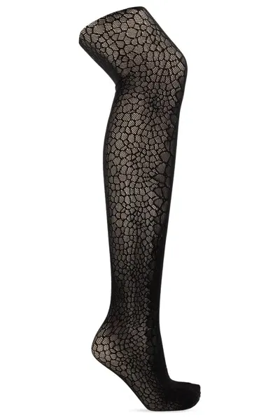 Alaïa Croco Tights In Black