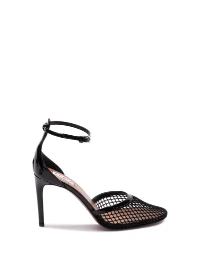 Alaïa Fishnet Pumps In Noir