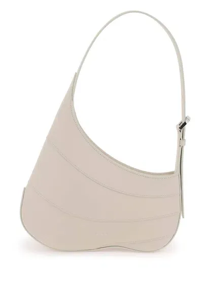 Alaïa Hobo Wave Shoulder Bag In Neutro