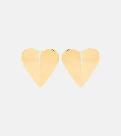 Alaïa Le Caur Torn Earrings In Gold