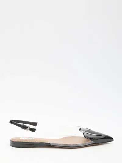 Alaïa Le Coeur Flat Slingback In Black