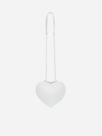 Alaïa Alaia Womens Blanc Optique Le Coeur Heart-shaped Leather Cross-body Bag In White