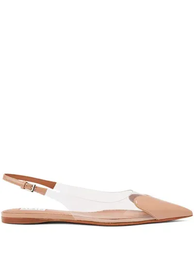 Alaïa Le Coeur Slingback Flats In Pink