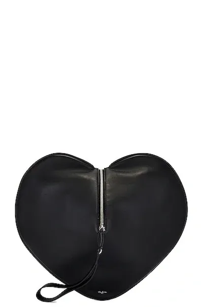 Alaïa Le Coeur Soft Heart Clutch In Noir