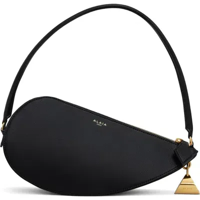 Alaïa Le Demi Coeur Leather Shoulder Bag In Noir