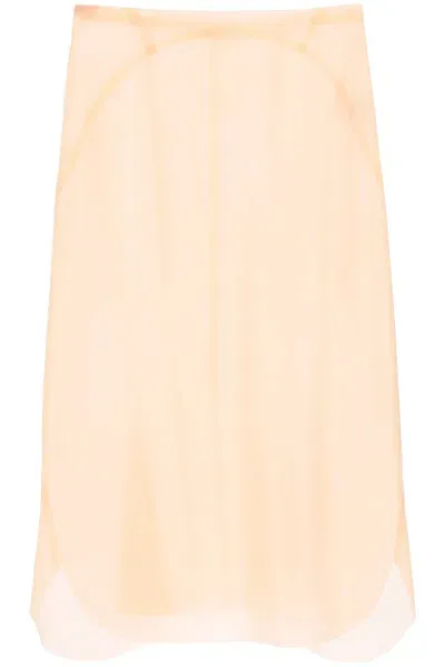 Alaïa Mermaid-style Latex Skirt In Pink