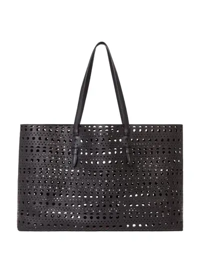 Alaïa Mina 44 Tote Bag In Black