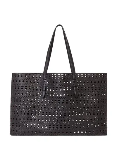 Alaïa Mina 44 Tote Bags In Black