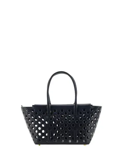 Alaïa Neo Mina Shoulder Bag In Noir