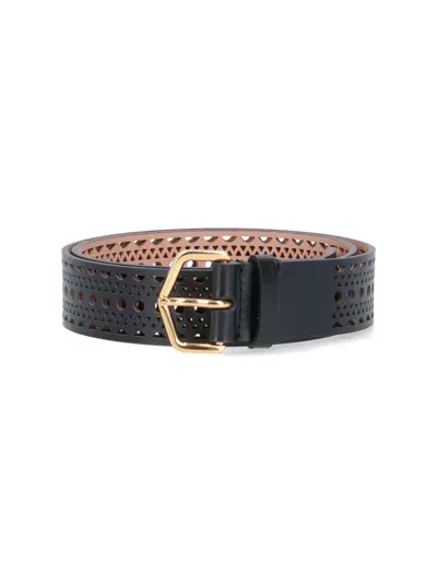 Alaïa Neo Vienne Belt In Black