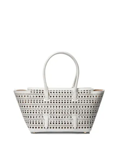 Alaïa Women's Neo Mina 20 Vienne Leather Tote In White