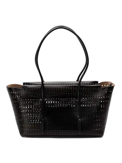 Alaïa New Mina 32 Handbag In Black