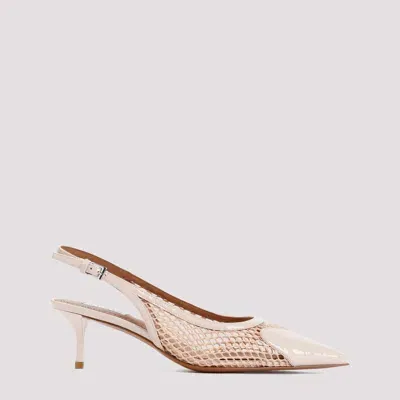 Alaïa Mesh Heart-toe Slingback Pumps In Pink & Purple