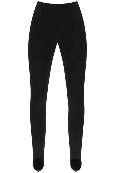 Alaïa Over Heel Leggings In Black