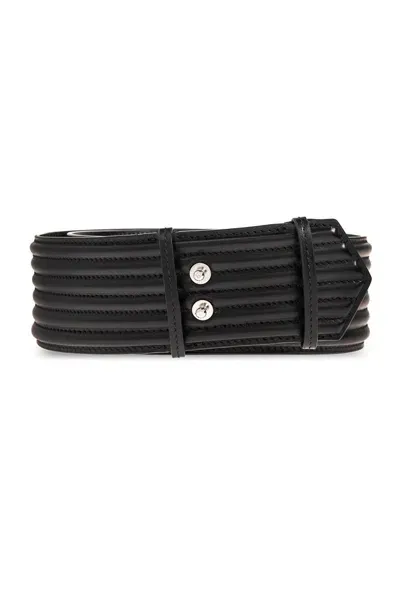 Alaïa Padded Buckle Belt In Black