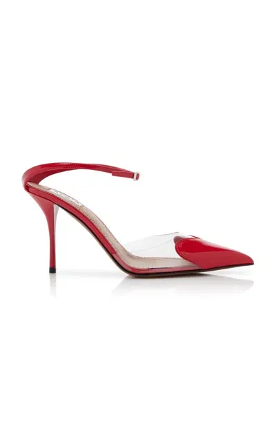 Alaïa Heart Pump In Red