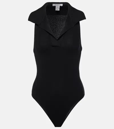 Alaïa Polo Bodysuit In Black