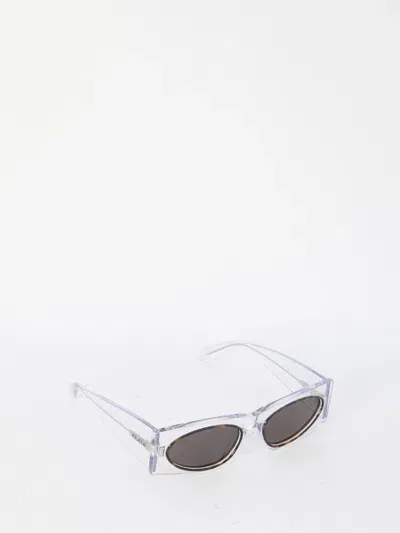 Alaïa Rectangular Sunglasses In White