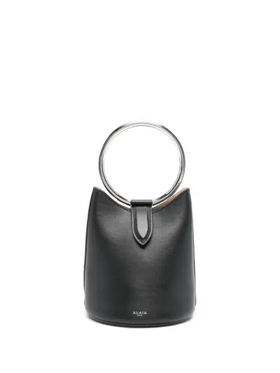 Alaïa Alaia Ring Mini Leather Bucket Bag