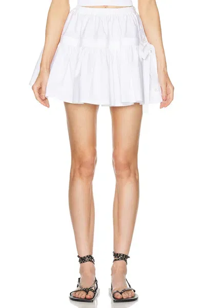 Alaïa Skater Skirt In Blanc