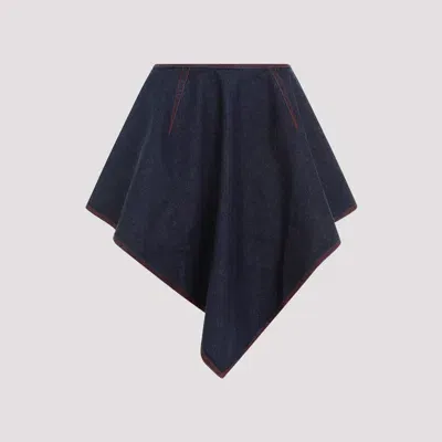 Alaïa Triangle Denim Skirt In Bleu Denim