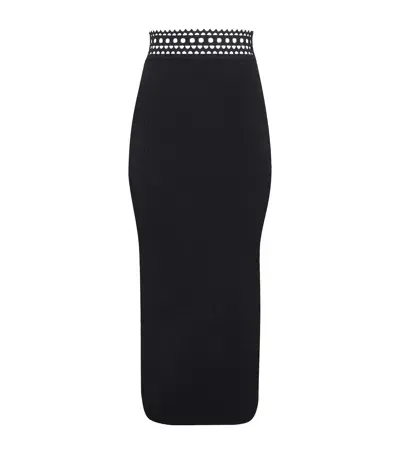 Alaïa Vienne Maxi Skirt In Black