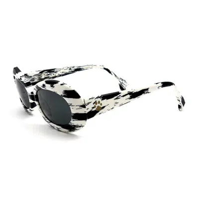 Alain Mikli D305 Edizione Speciale Dalmatians Sunglasses In White