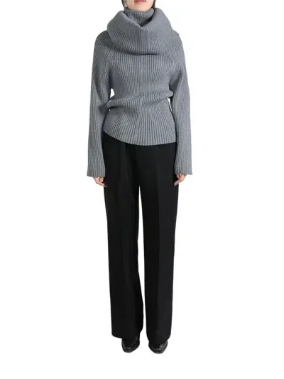 Alainpaul Roll-neck Jumper In Grey