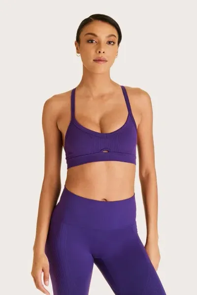 Alala Adult Women Barre Cami Bra In Royal Purple