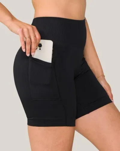 Alala Barre Pocket Short In Black