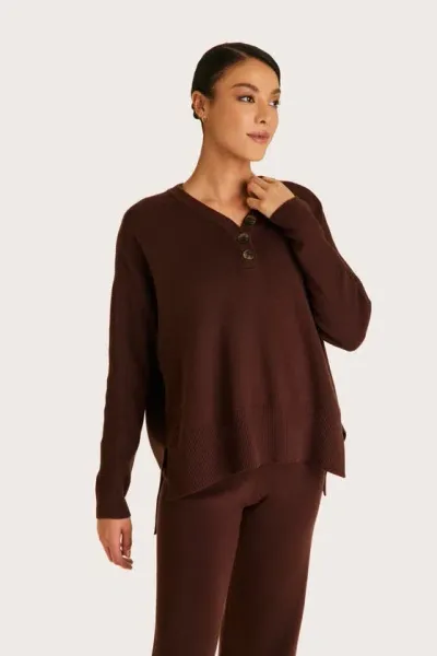 Alala Adult Women Spencer Sweater In Coffee