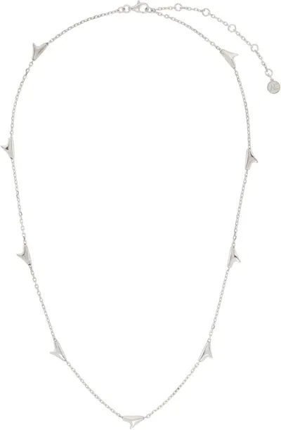 Alan Crocetti Silver Chain Of Thorns Necklace In Gold