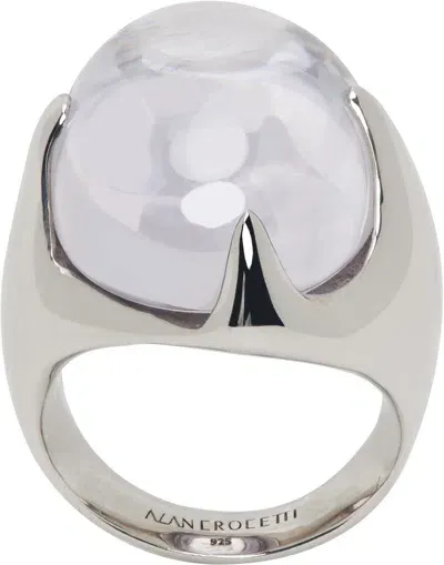 Alan Crocetti Silver Mystic Ring In Rhodium Vermeil